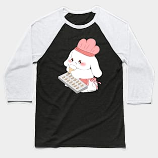 Mami Rabbit Baking Cookies | Bunniesmee Baseball T-Shirt